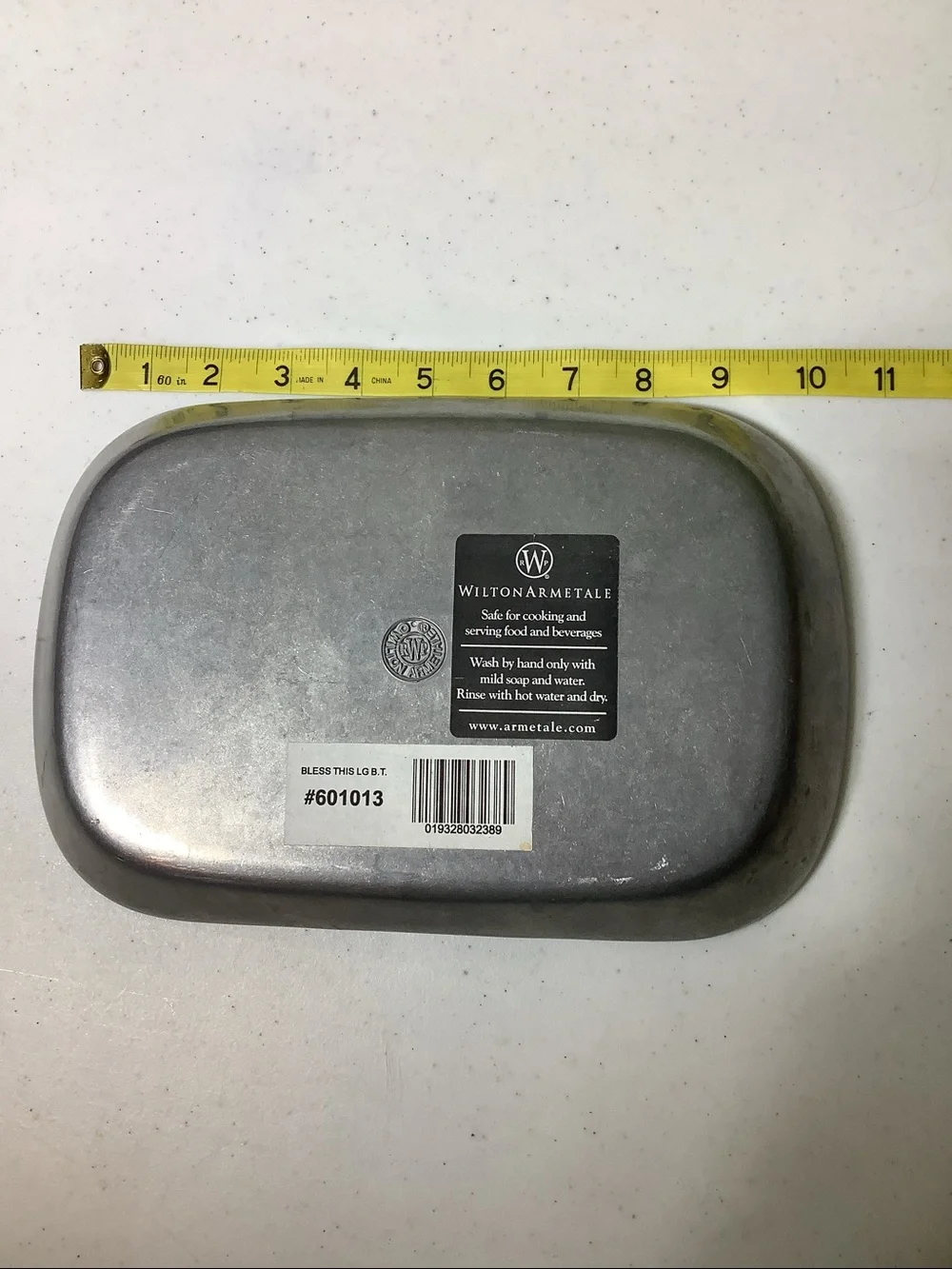Wilton Armetale Bless This House metal dish